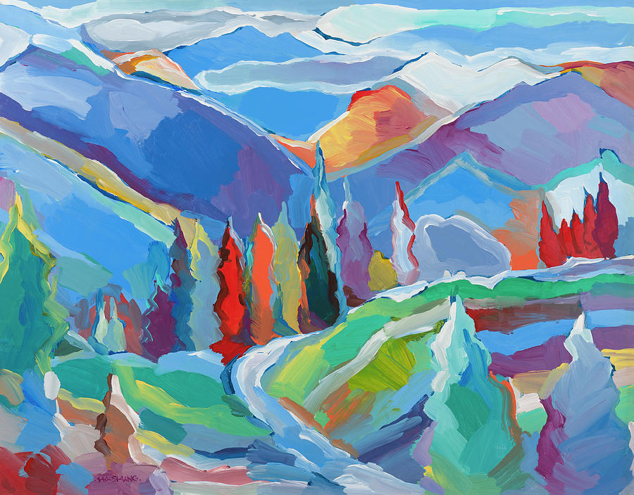 Nature Painting - Colorado Composition #5 by Hooshang Khorasani