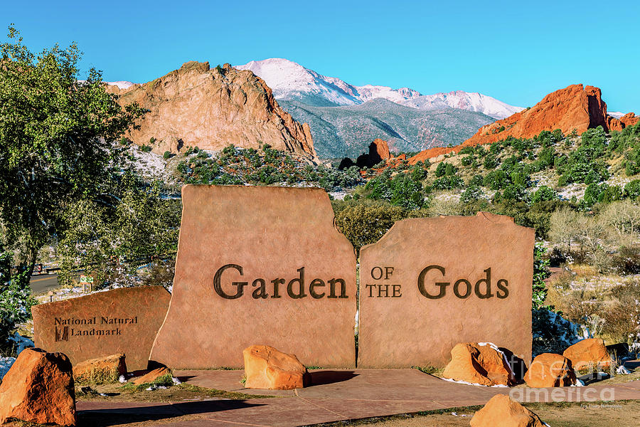 Colorado Garden of the Gods Entrance Sign Photograph by Aloha Art