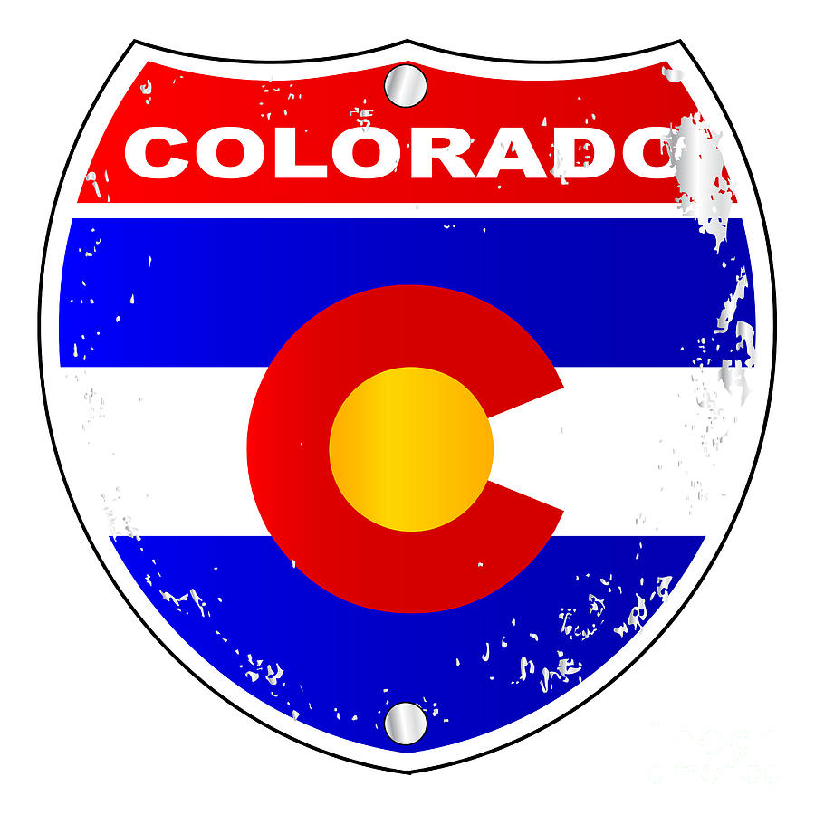 Colorado Interstate Sign Digital Art by Bigalbaloo Stock - Fine Art America