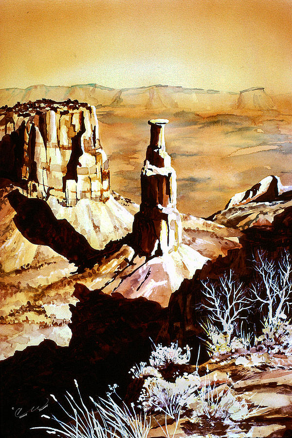Colorado Monument Painting by Connie Williams