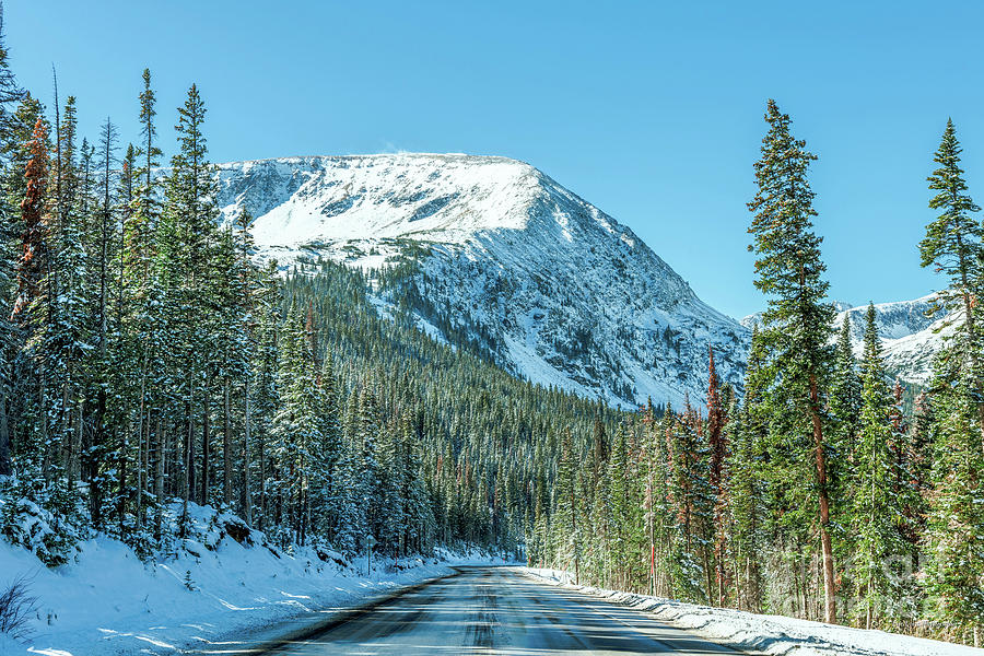 Colorado Mountain Road after the snow Photograph by Aloha Art