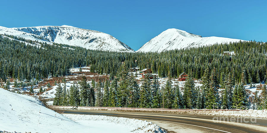 Colorado Mountain Winding Road after the Snow 2 to 1 Ratio Photograph by Aloha Art