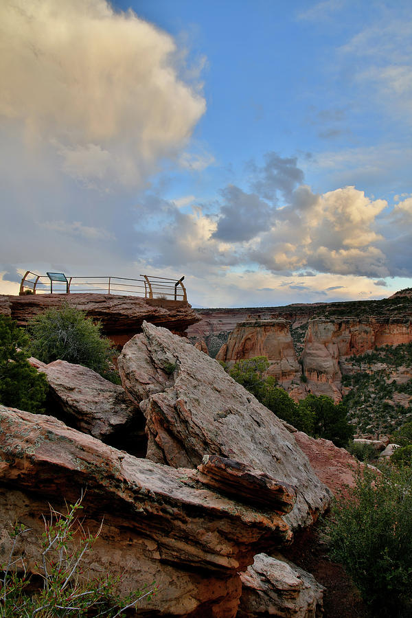 Colorado National Monuments Grand View Point Overlook Photograph by Ray Mathis