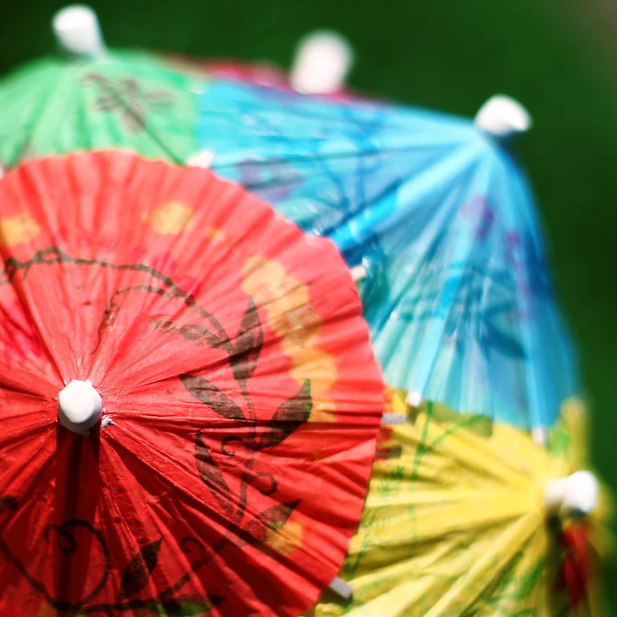 Colored Cocktail Umbrellas Photograph by Linus Gelber / Alert The Medium