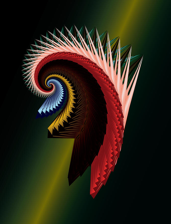 Abstract Digital Art - Colored Creature by Peter Antos