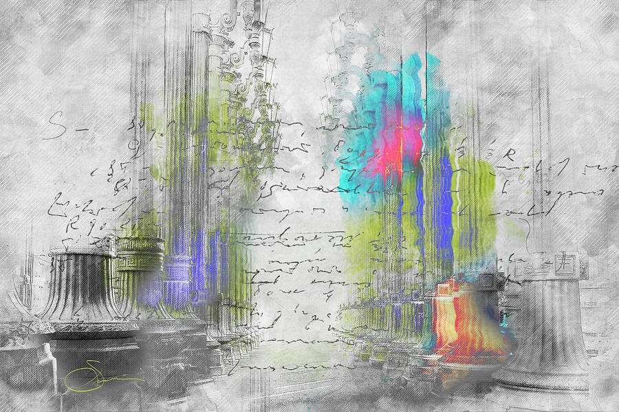 Colored Pillars Digital Art by Rob Smiths