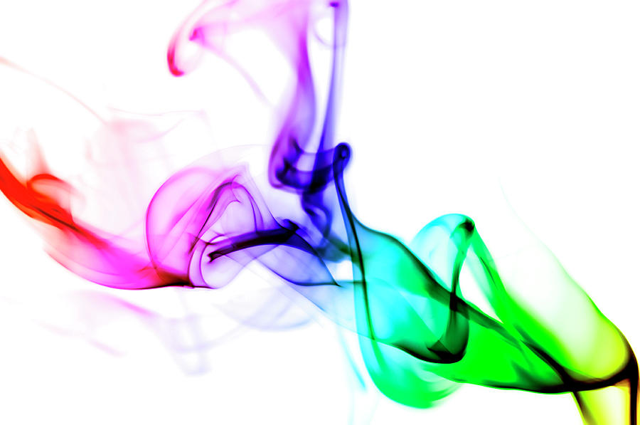 Colored Smoke Photograph by Sjo