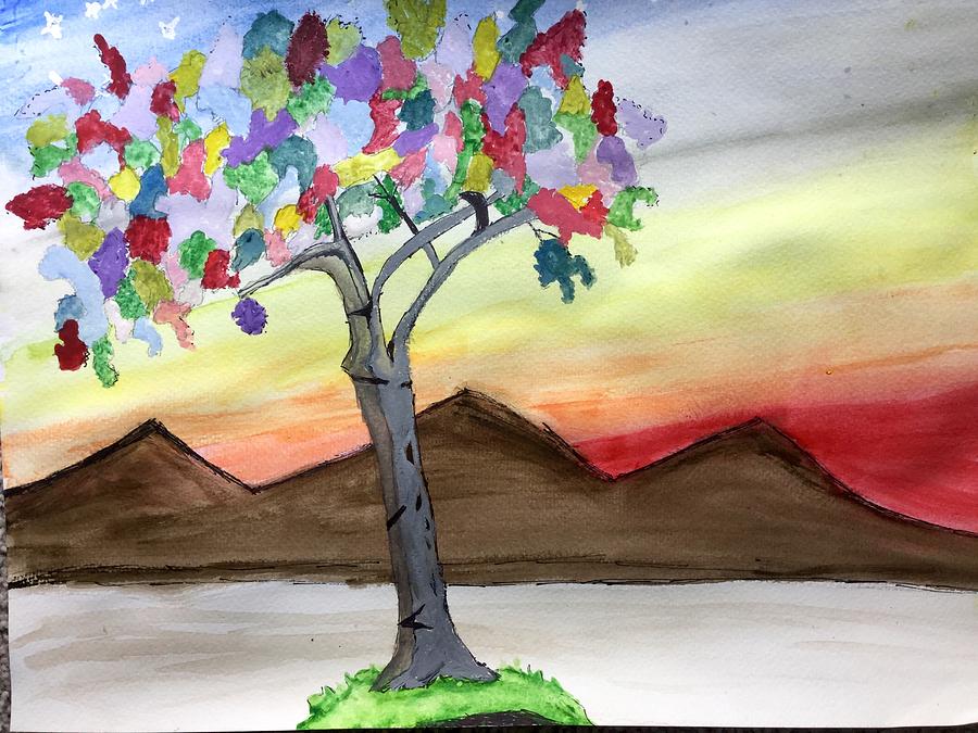 Colored Tree by Gayle Zeigler Colored Tree by Gayle Zeigler