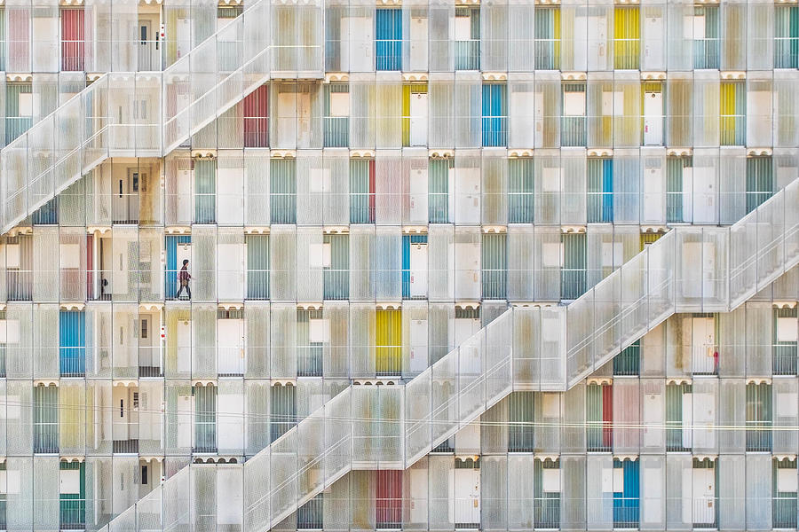 Colorful Apartment Photograph by Satoshi Iwata