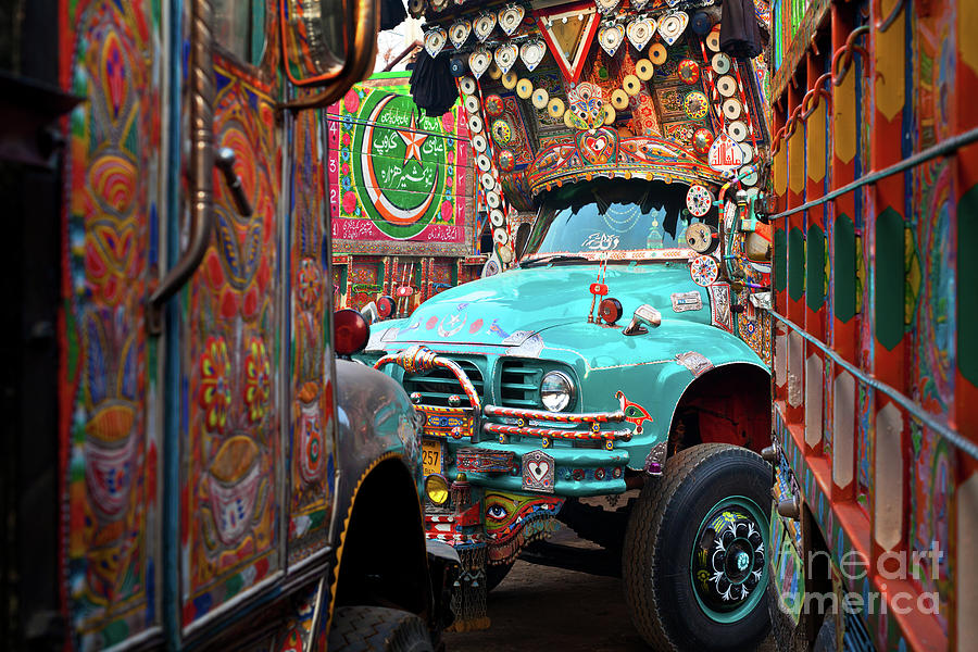 Industrial Photograph - Truck Art by Awais Yaqub Industrial Photograph - Truck Art by Awais Yaqub