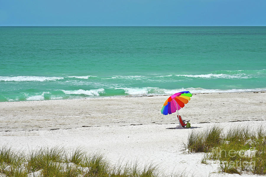 Colorful Beach Umbrella Photograph By Mark Winfrey Fine Art America