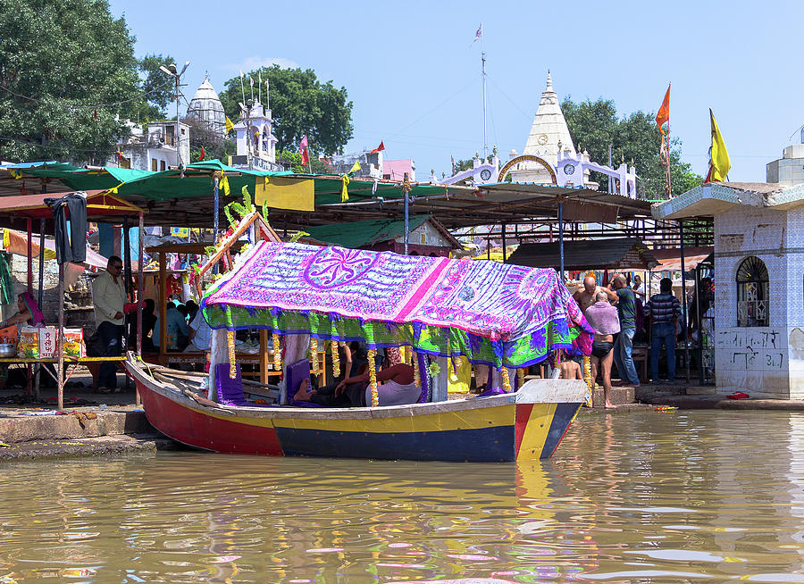 Colorful Boat, India Photograph by Amy Sorvillo