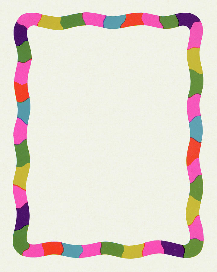 Colorful Border Drawing by CSA Images - Pixels