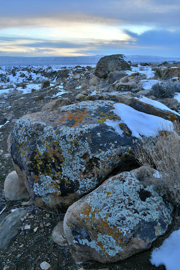 Colorful Boulders at Sunset in the Book Cliffs Photograph by Ray Mathis