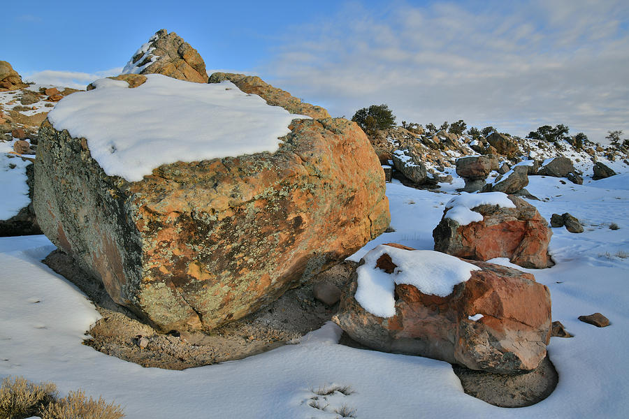 Colorful Boulders in Little Park Road Site Photograph by Ray Mathis
