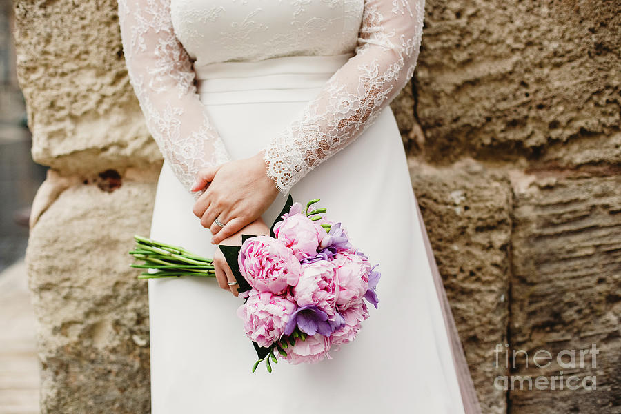 Colorful bridal bouquets with flowers Photograph by Joaquin Corbalan
