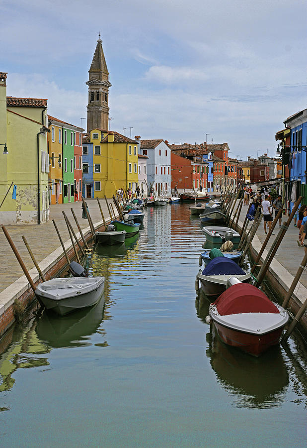 Italy Photograph - Colorful Canal by Greg Mills