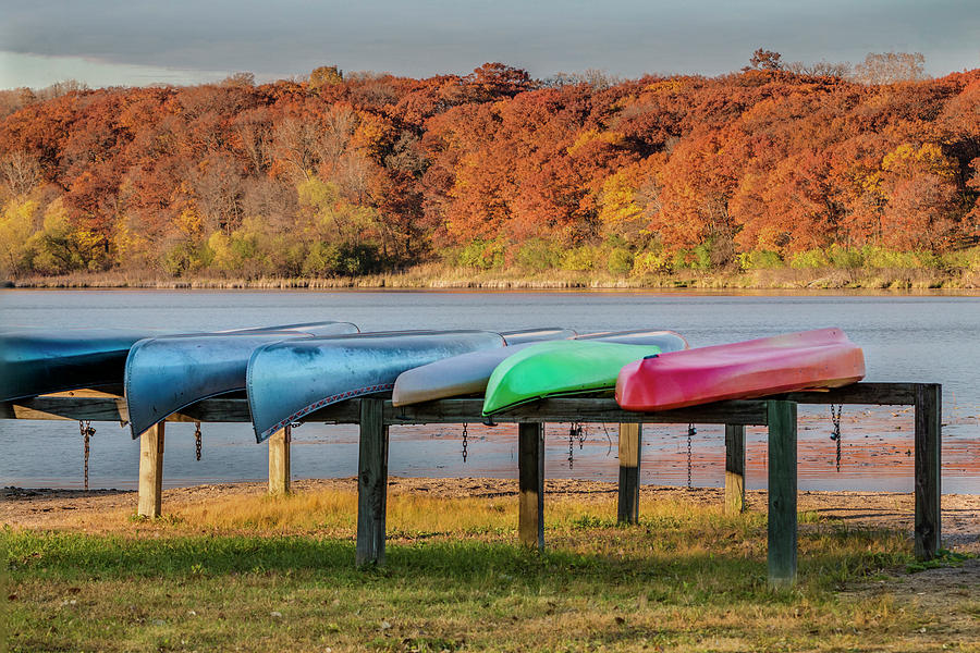 Colorful Canoes Photograph by Patti Deters