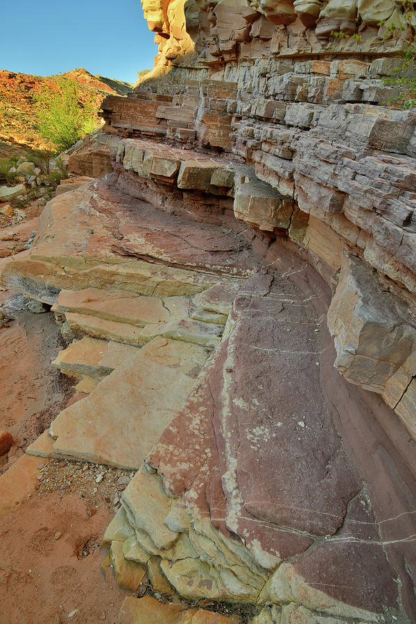 Colorful Canyon Ledges in Bell Canyon Photograph by Ray Mathis