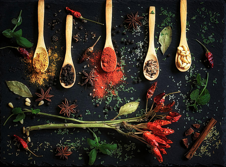 Colorful ,cheerful Still-life With Spices . 2 Photograph by Saskia Dingemans