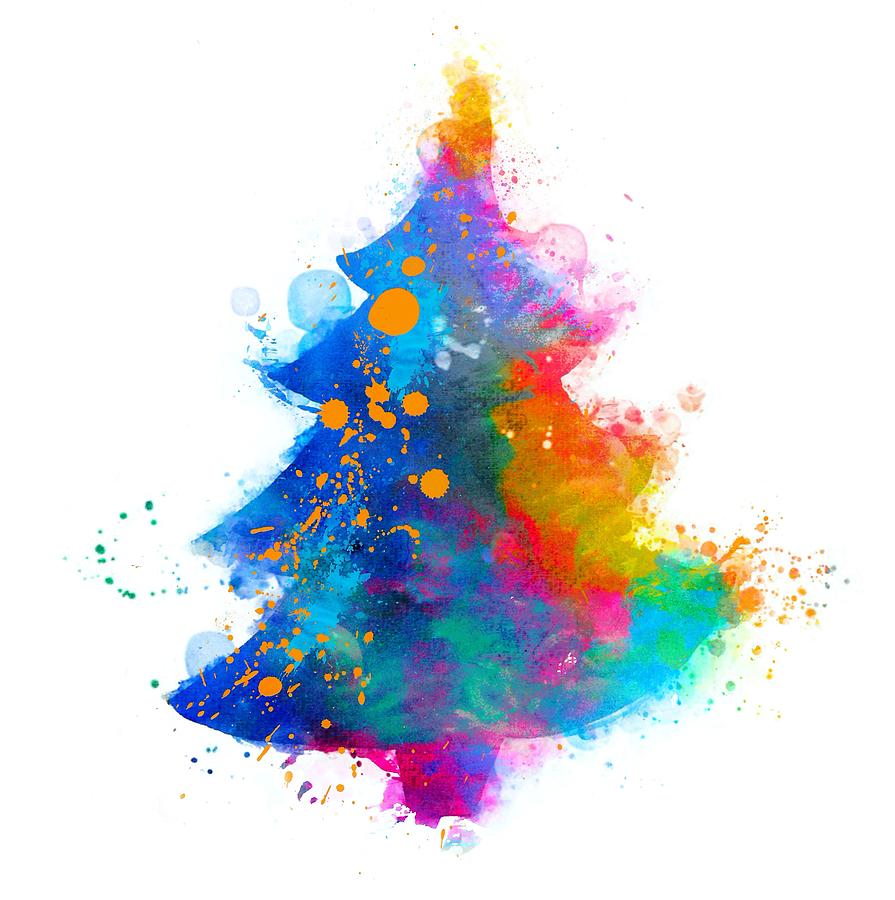 colorful christmas tree
