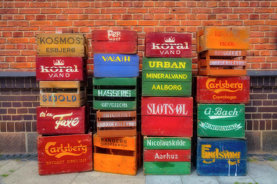 Colorful Crates Photograph by Debra and Dave Vanderlaan