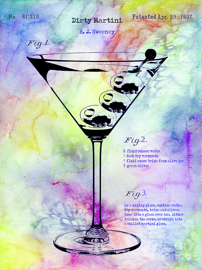 Martini Photograph - Colorful Dirty Martini by Jon Neidert