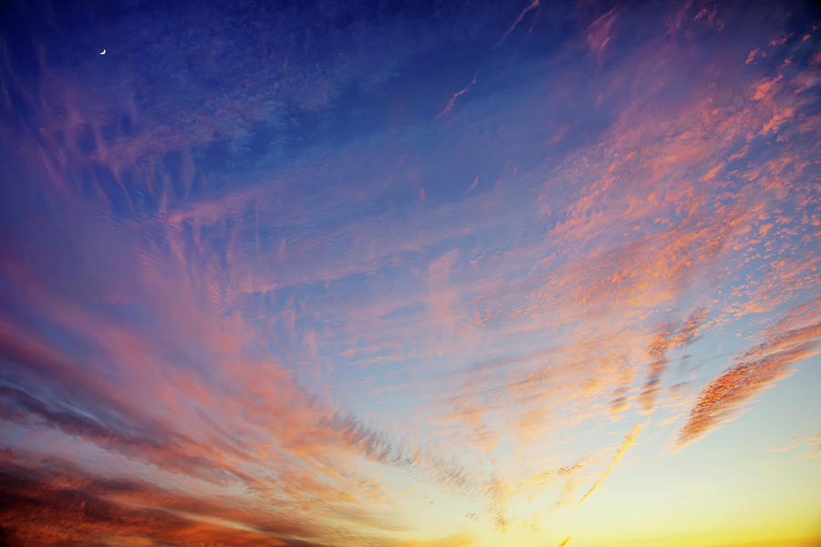 Colorful, Dramatic Sunset Clouds Photograph by Joseph Shields