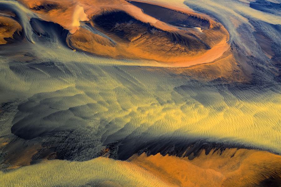 Landscape Photograph - Colorful Glacier Rivers On The South by Ci2