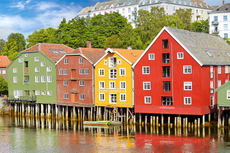 Colorful Historic Storage Houses Photograph by Jan Wlodarczyk - Fine ...