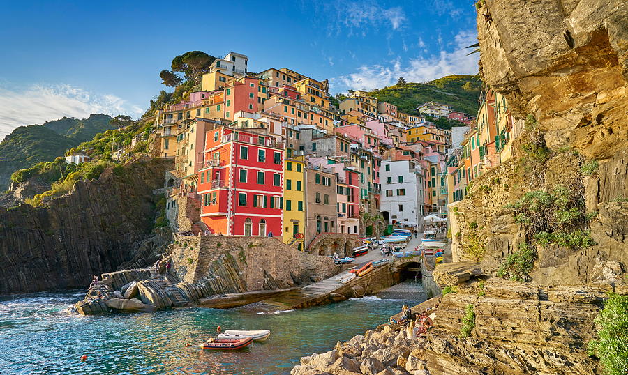 Architecture Photograph - Colorful Houses In Riomaggiore, Cinque by Jan Wlodarczyk