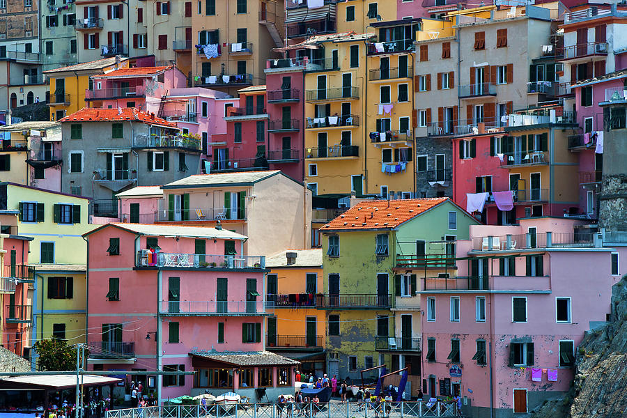 Colorful Houses In The Seaside Village Photograph by Anthony Pappone