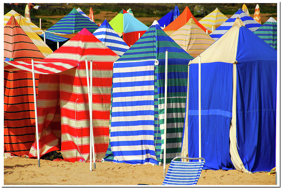 Colorful Huts On Beach Photograph by By R.duran (rduranmerino@gmail.com)
