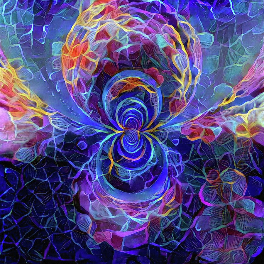 Colorful Kaleidoscope Abstract Digital Art