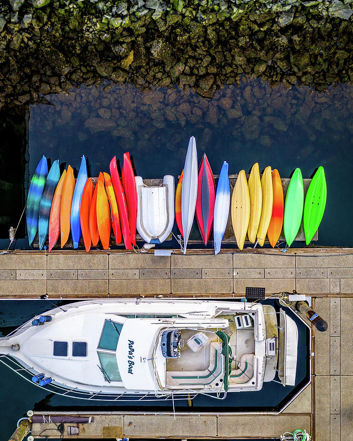 Colorful Kayaks Photograph by Clinton Ward