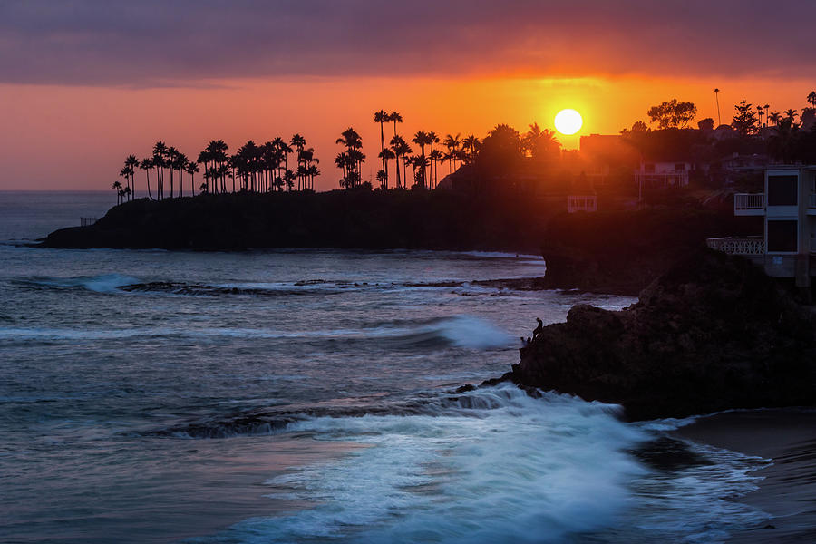 Colorful Laguna Beach Sunset Photograph by Andy Konieczny