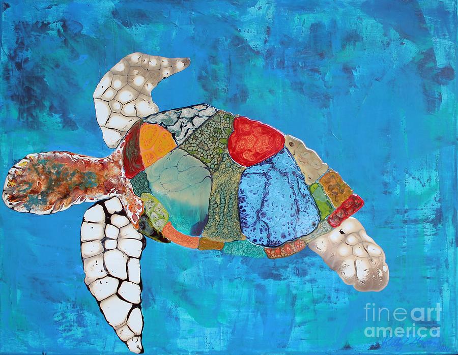 Colorful Life Sea Turtle by Kelly Gowan Colorful Life Sea Turtle by Kelly Gowan