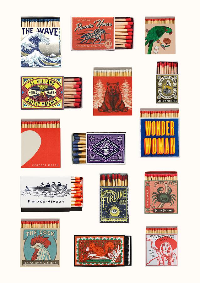 Colorful Matchbox Collection Artfully Arranged Photograph by Trendy Art Colorful Matchbox Collection Artfully Arranged Photograph by Trendy Art