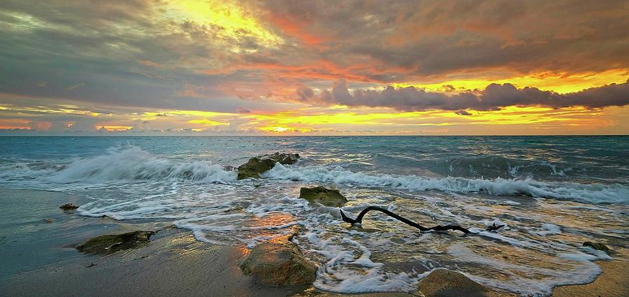 Colorful Morning Sky and Sea Photograph by Steve DaPonte