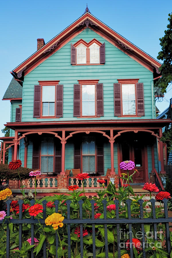 Architecture Photograph - Colorful Old House in Flemington by George Oze