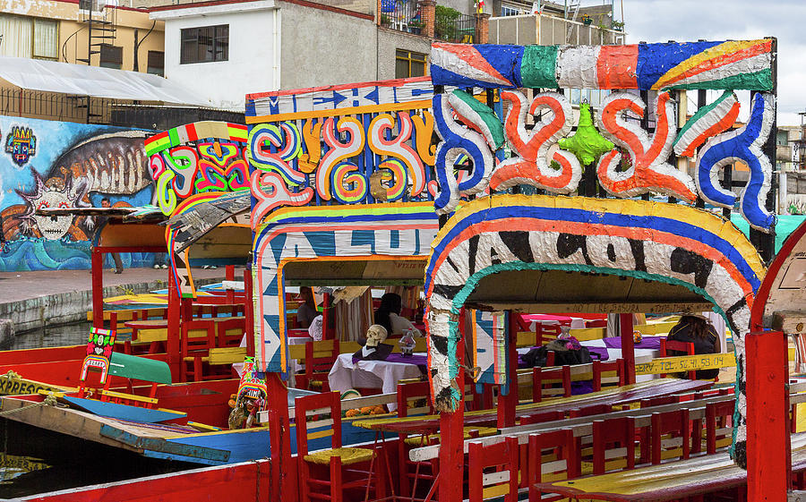 Colorful Party Boats in Mexico Photograph by Amy Sorvillo
