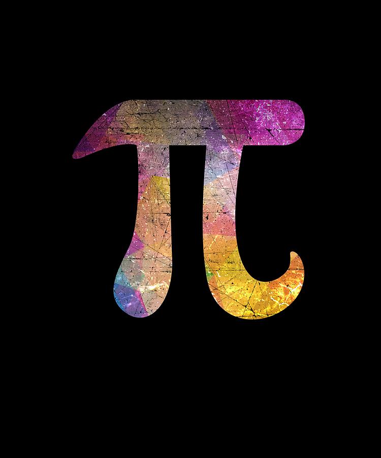 Colorful Pi Symbol Digital Art by Mathematic Geek