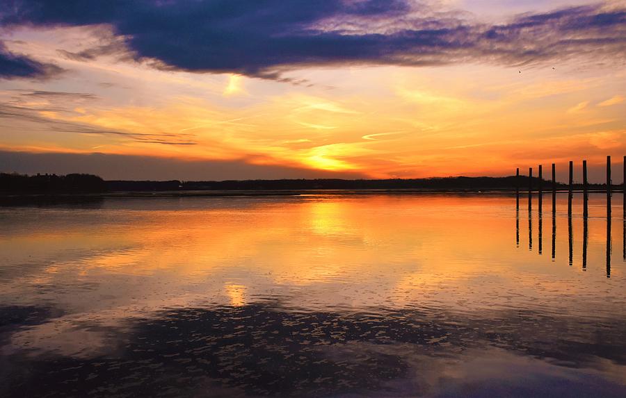 Colorful Sky Over Stony Brook Photograph by Renee DeFilippis | Fine Art ...