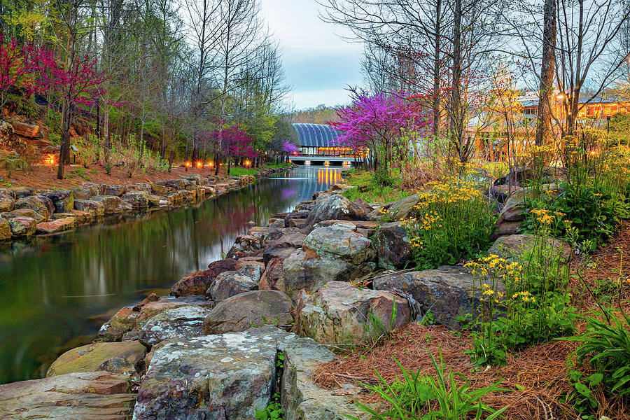 Colorful Spring At Crystal Bridges Museum of American Art Photograph by Gregory Ballos