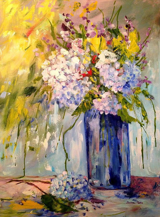 Colorful Spring Medley Painting by Barbara Pirkle