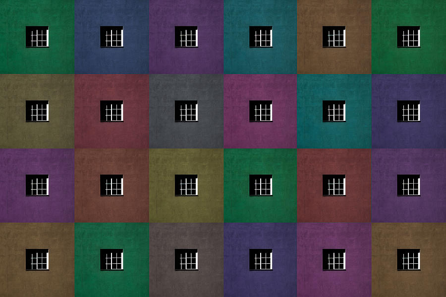 Architecture Photograph - Colorful Squares by Inge Schuster