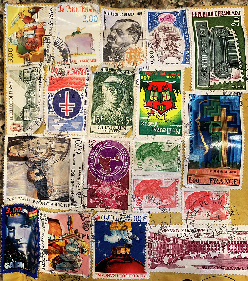 Colorful Stamp Collection Photograph by Marilyn Hunt