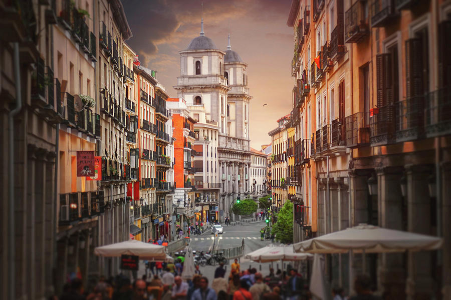 Colorful Streets of Madrid Spain  Photograph by Carol Japp