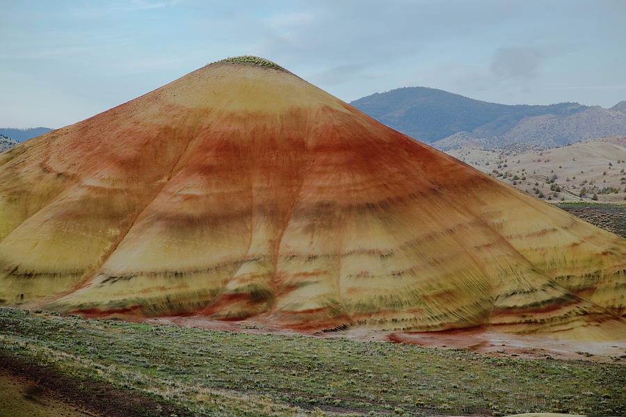 Colorful Striated Conical Hill On Photograph by Michael Rainwater