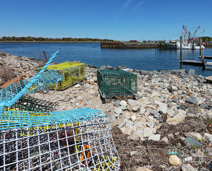 Colorful Traps by the Cape Cod Canal Photograph by Michelle Constantine